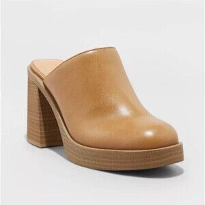 Womens Tess Platform Mule Heels with Memory Foam, Universal Thread, Size 11